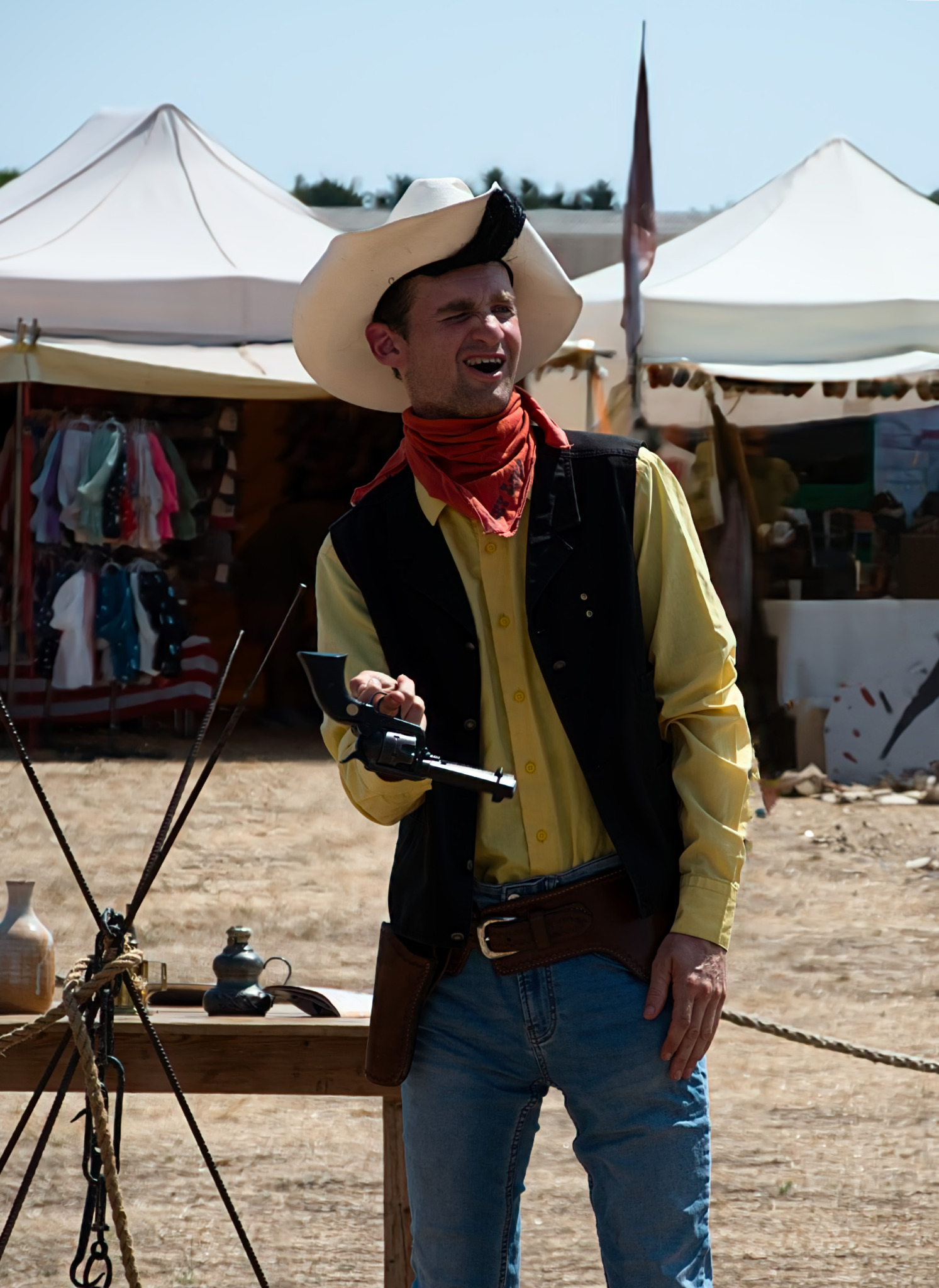 Lucky Luke au Festival Country de Paillé